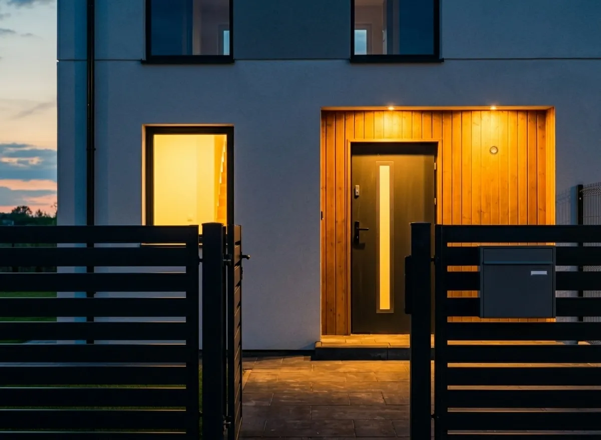 Wejście do domu — detal architektoniczny